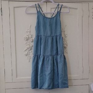 GAP Light Blue Tiered Kids Dress
